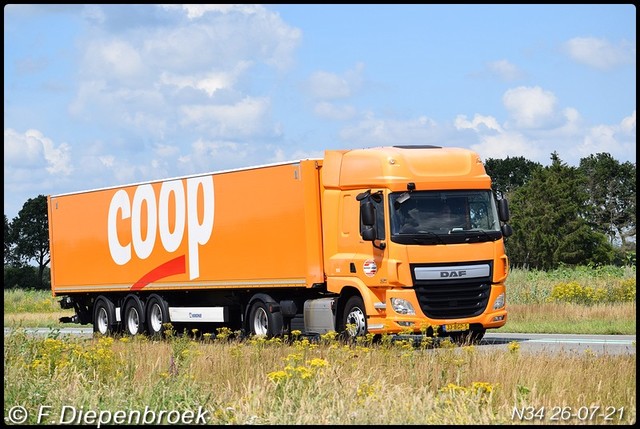 33-BGP-5 DAF CF Bakker Zeewolde-BorderMaker Rijdende auto's 2021