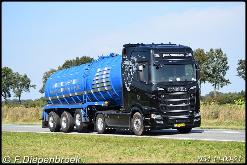 70-BPP-4 Scania S500 Jaks Trucking-BorderMaker - Rijdende auto's 2021