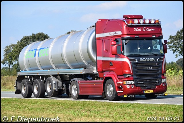 83-BNJ-7 Scania R520 Loonbedrijf Fikkert Wijster-B Rijdende auto's 2021