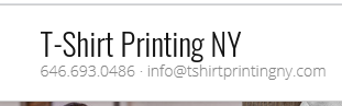 logo Tshirt Printing NYC