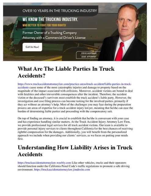 Truck Accident Injury Attorney Law Firm Picture Box