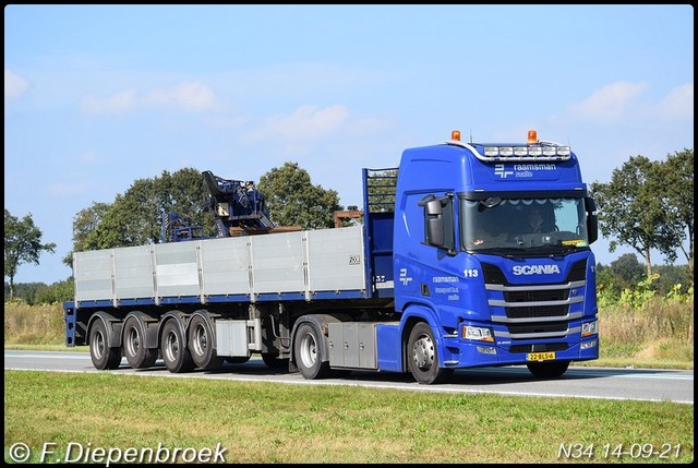 22-BLS-6 Scania R450 Raamsman-BorderMaker Rijdende auto's 2021