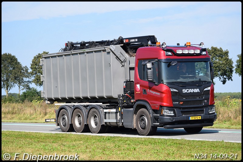 77-BPD-4 Scania G410 XT E Hoogeveen-BorderMaker - Rijdende auto's 2021