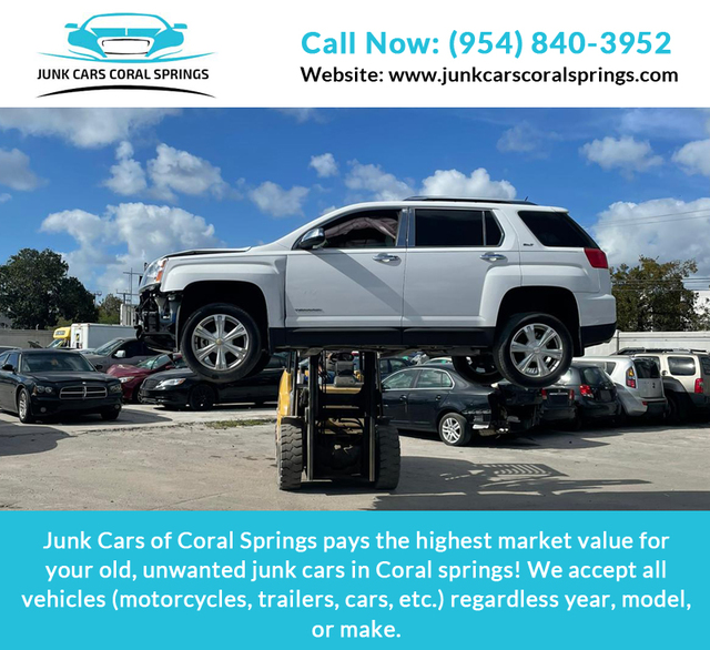 1 Junk Cars Coral Springs | Cash For Junk Cars Coral Springs FL