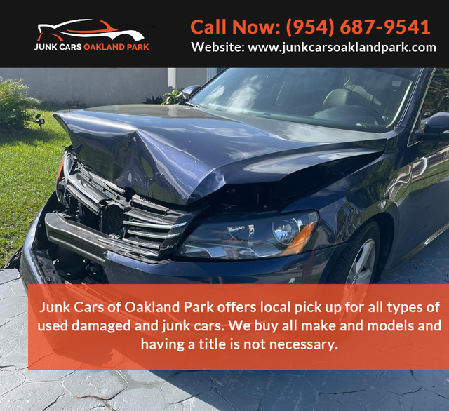 3 Junk Cars Oakland Park | Cash For Junk Cars Oakland Park FL