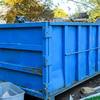 blue-dumpster-in-yard 1 ori... - Same Day Dumpster Rental Bi...