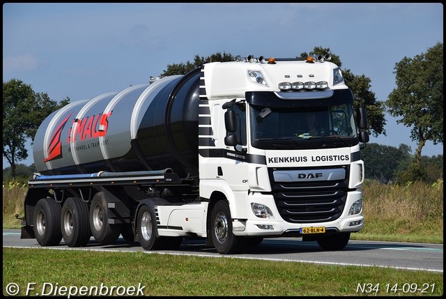 62-BLN-4 DAF CF Henkhuis Logistics-BorderMaker Rijdende auto's 2021