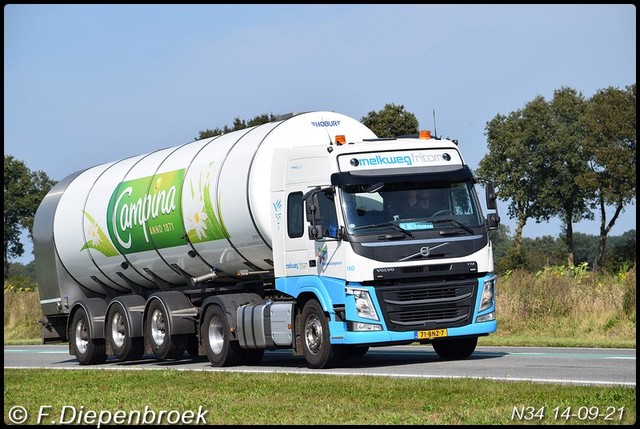 71-BNZ-7 Volvo FM Melkweg Fritom-BorderMaker Rijdende auto's 2021