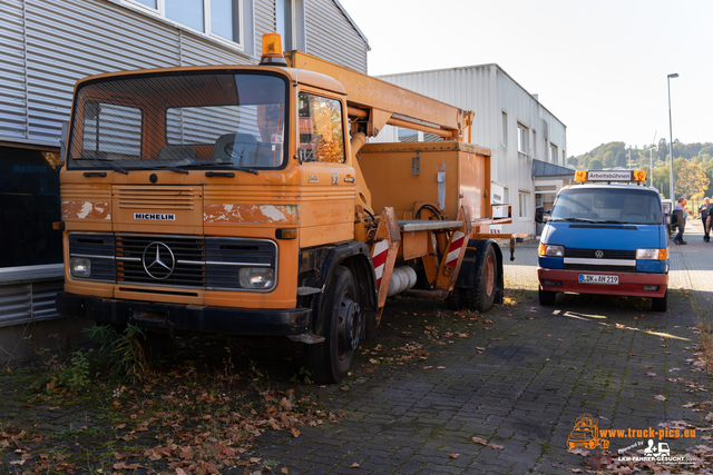 LKW-Youngtimer-Fahrt Hessen powered by www LKW Trucks Oldtimer Youngtimer Rundfahrt Hessen, Zwischenstop in Haiger bei Heinz ArbeitsbÃ¼hnen. #truckpicsfamily #oldschool