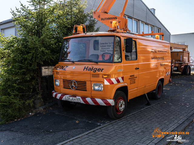 LKW-Youngtimer-Fahrt Hessen powered by www LKW Trucks Oldtimer Youngtimer Rundfahrt Hessen, Zwischenstop in Haiger bei Heinz ArbeitsbÃ¼hnen. #truckpicsfamily #oldschool