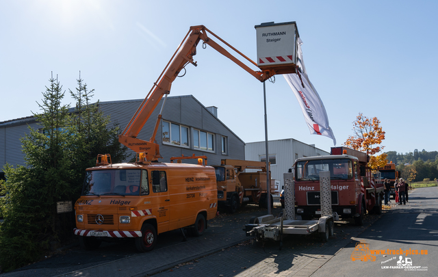 LKW-Youngtimer-Fahrt Hessen powered by www LKW Trucks Oldtimer Youngtimer Rundfahrt Hessen, Zwischenstop in Haiger bei Heinz ArbeitsbÃ¼hnen. #truckpicsfamily #oldschool