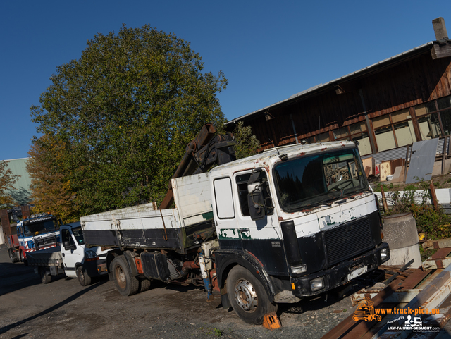 LKW-Youngtimer-Fahrt Hessen powered by www LKW Trucks Oldtimer Youngtimer Rundfahrt Hessen, Zwischenstop in Haiger bei Heinz ArbeitsbÃ¼hnen. #truckpicsfamily #oldschool