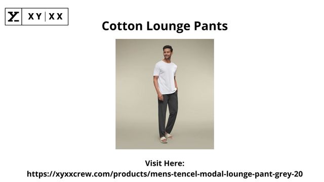 Cotton Lounge Pants XYXXCREW