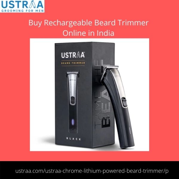 Buy Rechargeable Beard Trimmer Online in India (1) Ustraamens
