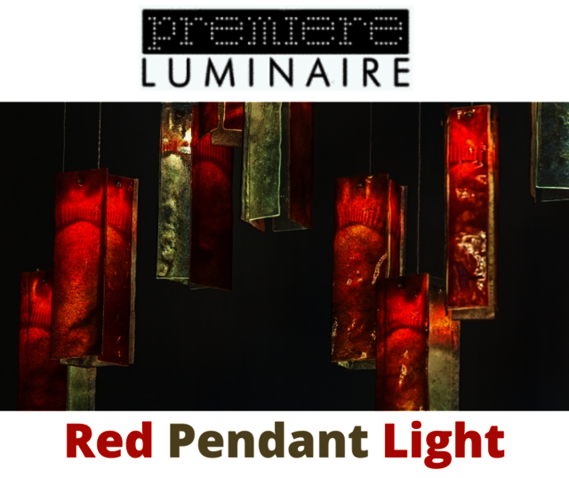 By Red Pendant Create Peaceful Environment With Red Pendant Light!