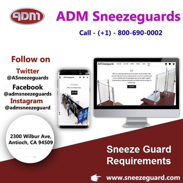 Sneeze Guard Requirements – ADM Sneezeguards – Picture Box