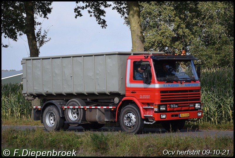VG-73-GB Scania 93M 210 R v Pijkeren-BorderMaker - Ocv Herfstrit 09-10-2021