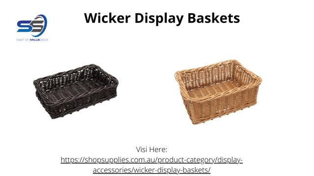 Wicker Display Baskets shop supply