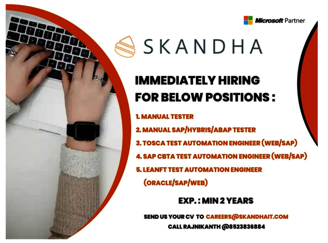 skandha careers Best Employment Hiring & Recruitment services in India | Microsoft Partner