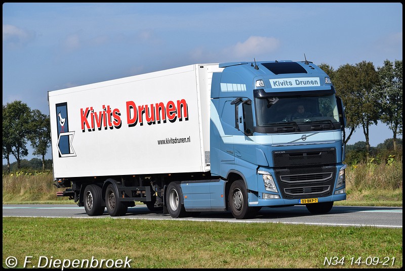 03-BKP-7 Volvo FH4 Kivitys Drunen-BorderMaker - Rijdende auto's 2021