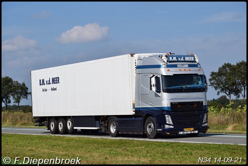 77-BDK-5 Volvo FH4 BM v.d Meer-BorderMaker - Rijdende auto's 2021