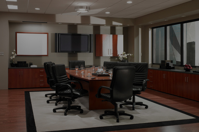homepage image boardroom Lutron Motorized Blinds