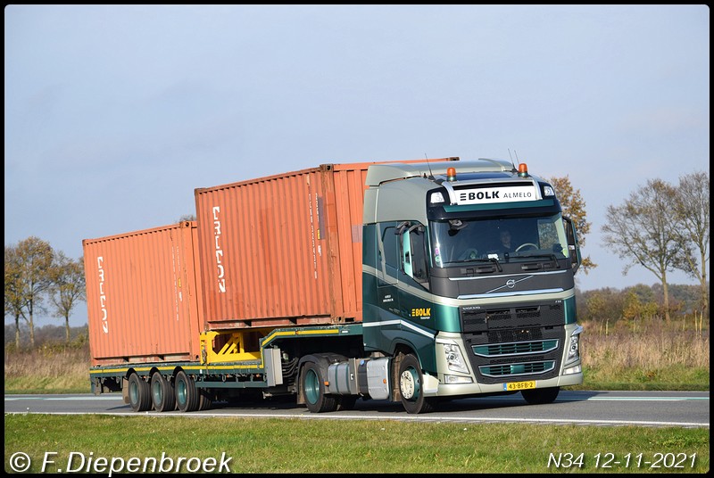 43-BFB-2 Volvo FH4 Bolk Almelo-BorderMaker - Rijdende auto's 2021