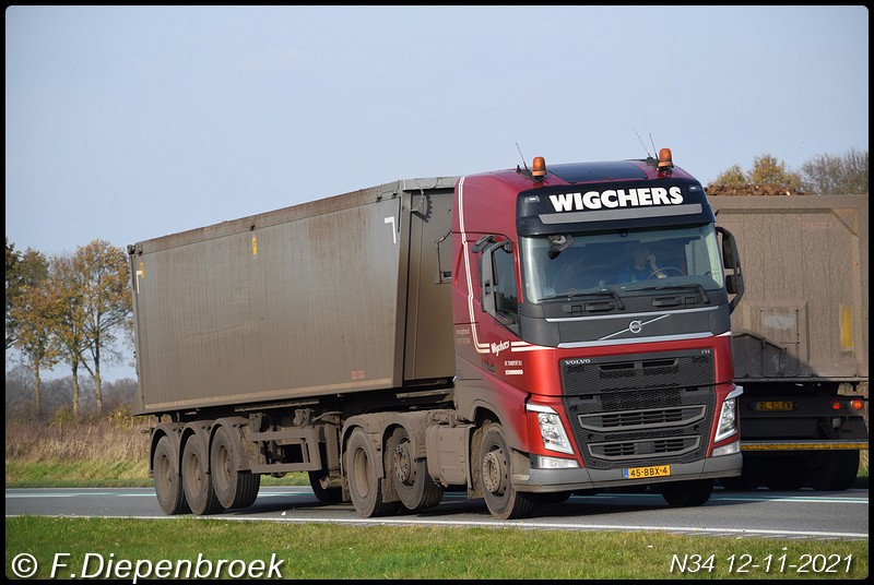 45-BBX-4 Volvo FH4 Wigchers-BorderMaker - Rijdende auto's 2021