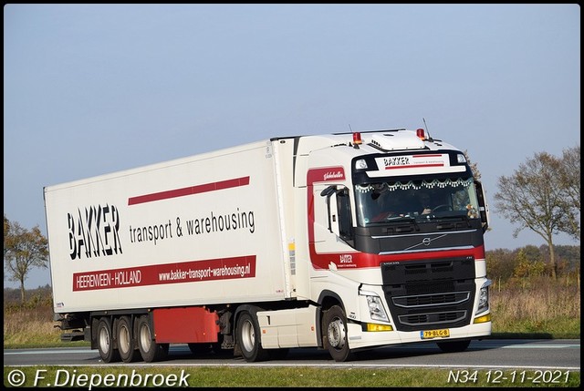 79-BLG-8 Volvo FH4 Bakker Heerenveen-BorderMaker Rijdende auto's 2021