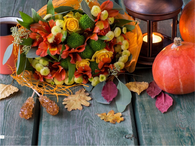 Greenville Thanksgiving 7 Flower Arrangements