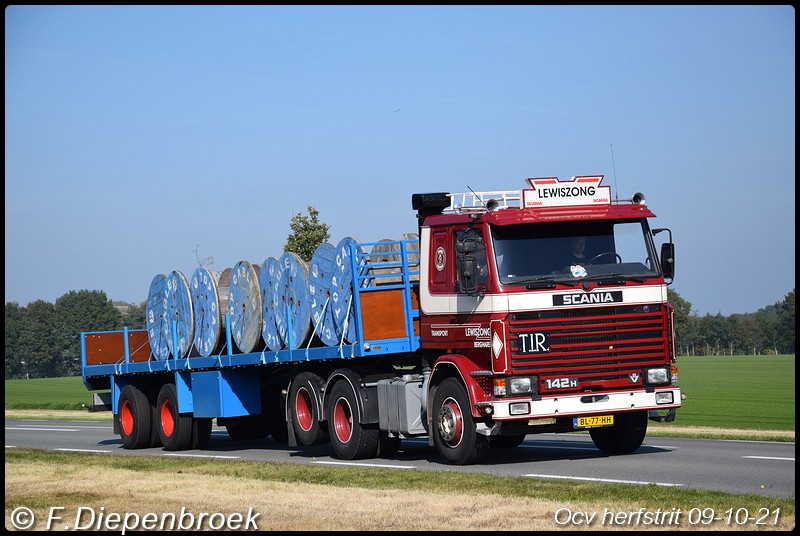 BL-77-RH Scania 142 Lewiszong2-BorderMaker - Ocv Herfstrit 09-10-2021