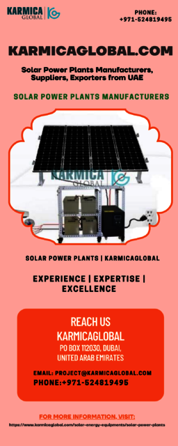 Solar Power Plants Manufacturers in Dubai Picture Box