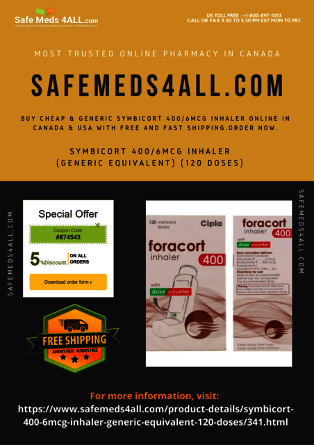 Symbicort 400/6mcg Inhaler Picture Box