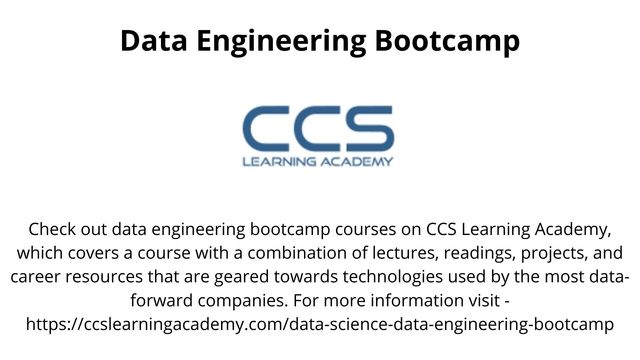 Data Engineering Bootcamp Data Engineering Bootcamp