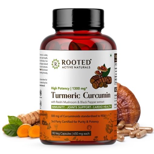 Turmeric Curcumin with Reishi Mushroom & Black pep rooted actives