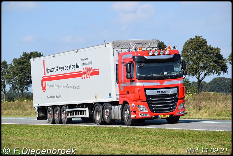 36-BKG-2 DAF 106 Moster v.d Weg-BorderMaker - Rijdende auto's 2021