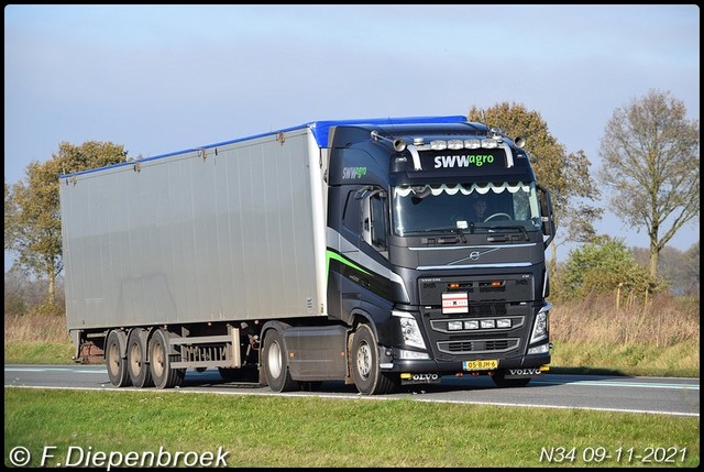 05-BJH-6 Volvo FH4 SWW Agro Dwingeloo-BorderMaker Rijdende auto's 2021