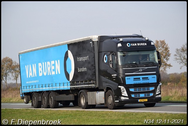 68-BKS-1 Volvo FH4 van Buren-BorderMaker Rijdende auto's 2021