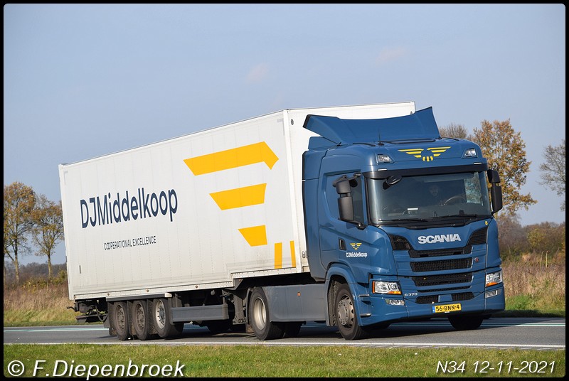 56-BNN-4 Scania G370 DJ Middelkoop-BorderMaker - Rijdende auto's 2021
