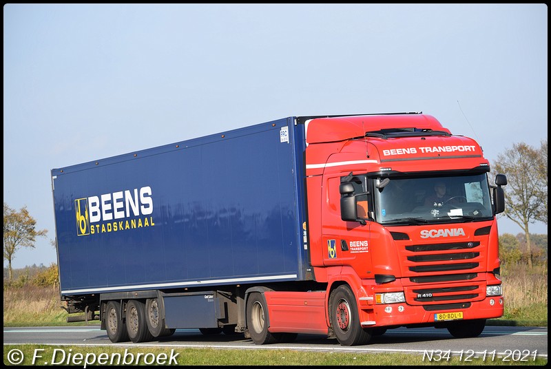 80-BDL-1 Scania R410 Beens-BorderMaker - Rijdende auto's 2021