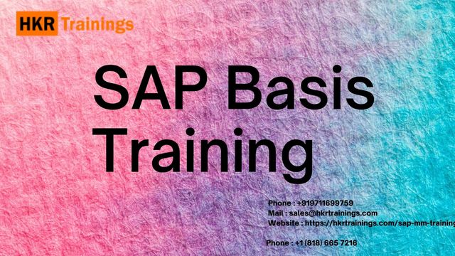 sap basis trainig canva SAP Basis Training