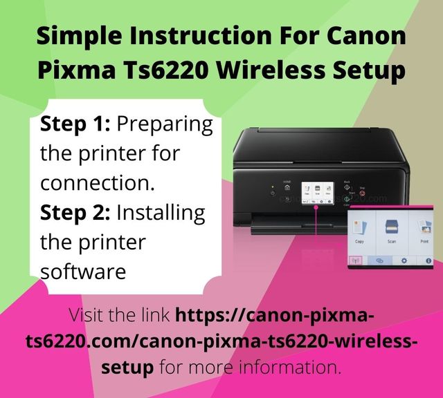 Simple Instruction For Canon Pixma Ts6220 Printer  Printer-Techsupport