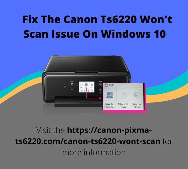 How To Fix Canon Ts6220 Won't Scan Issue On Window Printer-Techsupport