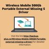 Wireless Mobile 500GB Porta... - Backup-Plus Support