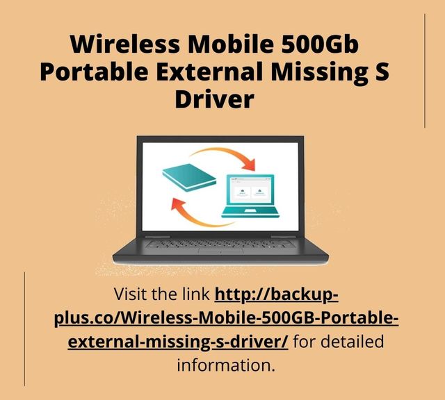 Wireless Mobile 500GB Portable External Missing S  Backup-Plus Support