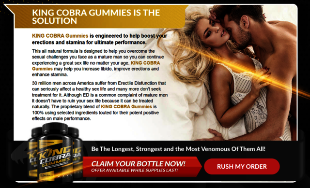 King Cobra Gummy Best Formula Male Enhancement Picture Box