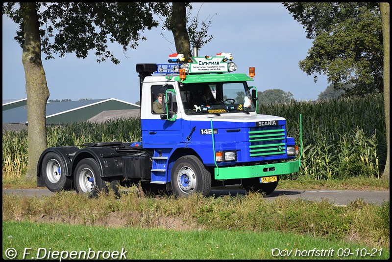 BB-19-DX Scania T142H Cathymar-BorderMaker - Ocv Herfstrit 09-10-2021