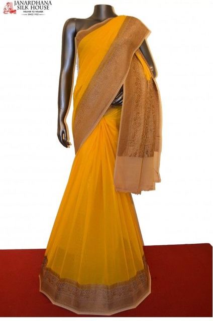 Banarasi Georgette Silk Saree Banarsi Sarees