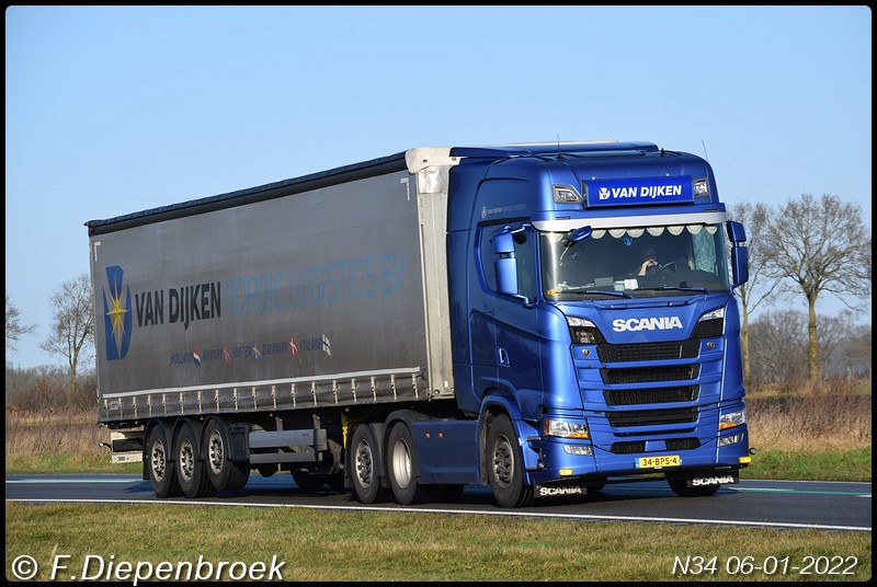 34-BPS-4 Scania S500 Van DIjken-BorderMaker - Rijdende auto's 2022