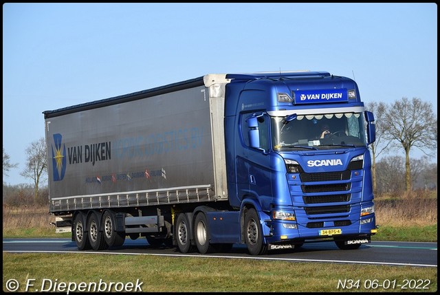 34-BPS-4 Scania S500 Van DIjken-BorderMaker Rijdende auto's 2022